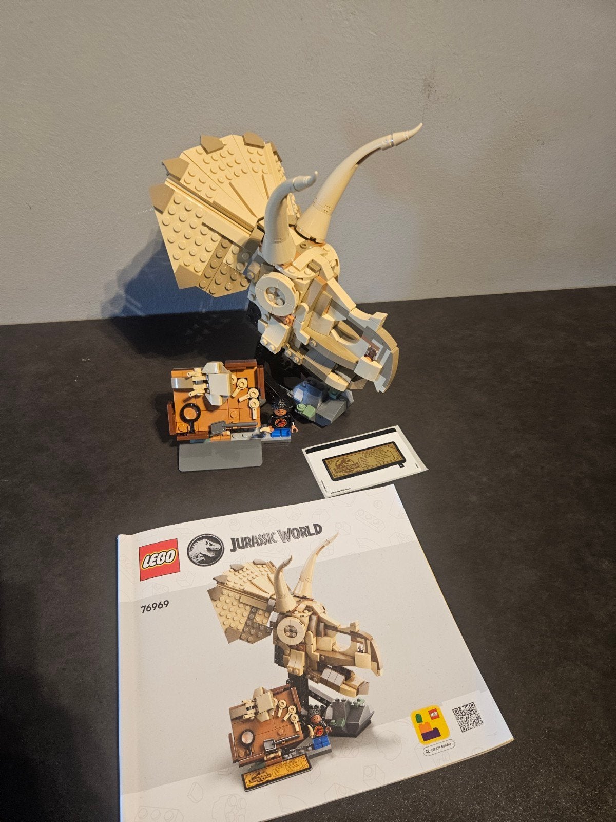 LEGO Jurassic World 76969 Dinosaurusfossiel Triceratops, Jurassic World, Lego, Ophalen of Verzenden, Zo goed als nieuw