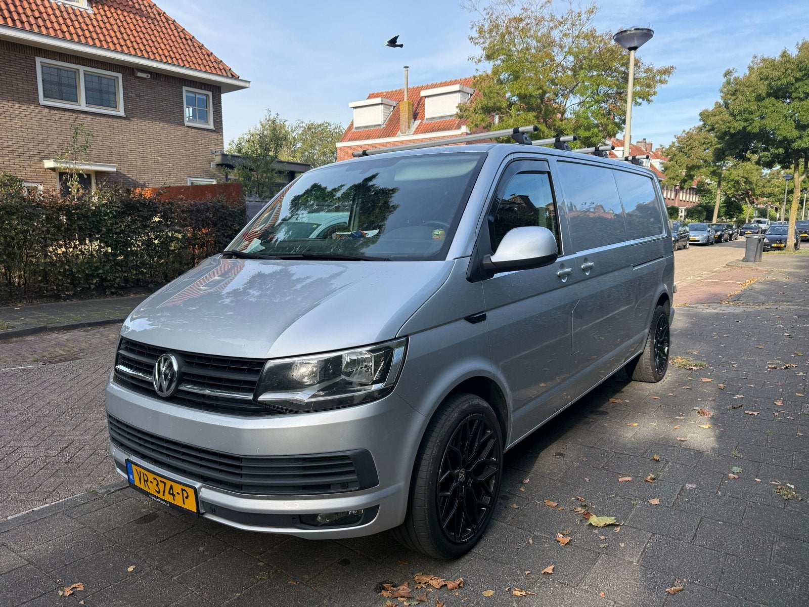 VW Transporter 2.0 TDI L2H1 2xSCHUIF DSG Comfortline 2015, Auto's, Euro 5, Zwart, 4 cilinders, Volkswagen