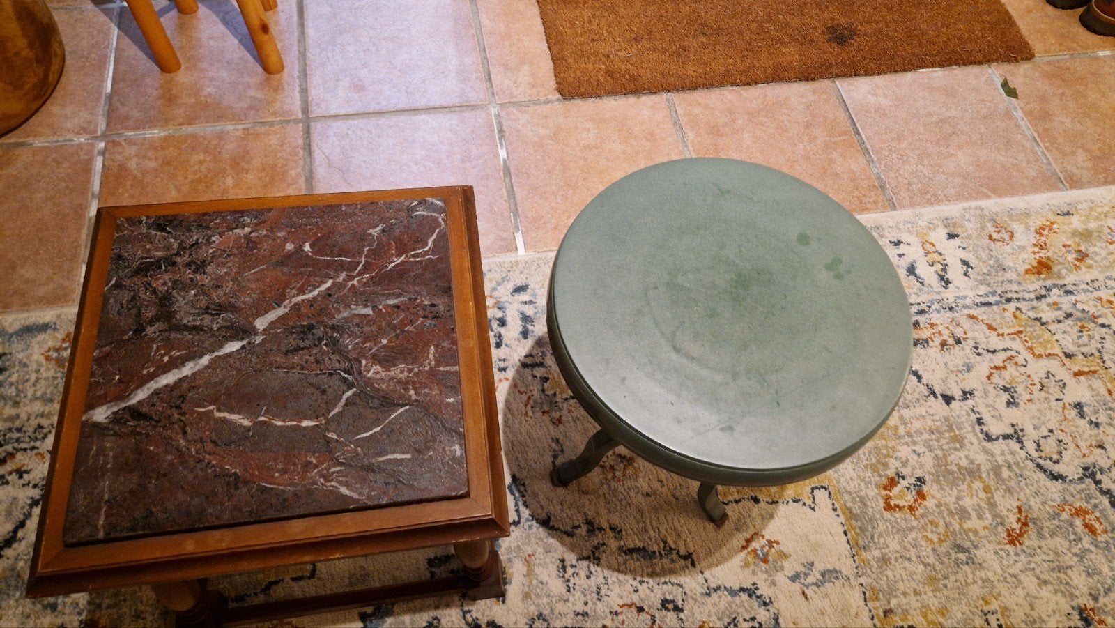 Tafeltjes/ Bijzettafel los of samen, Huis en Inrichting, Ophalen, Rond, Minder dan 55 cm, 45 tot 60 cm