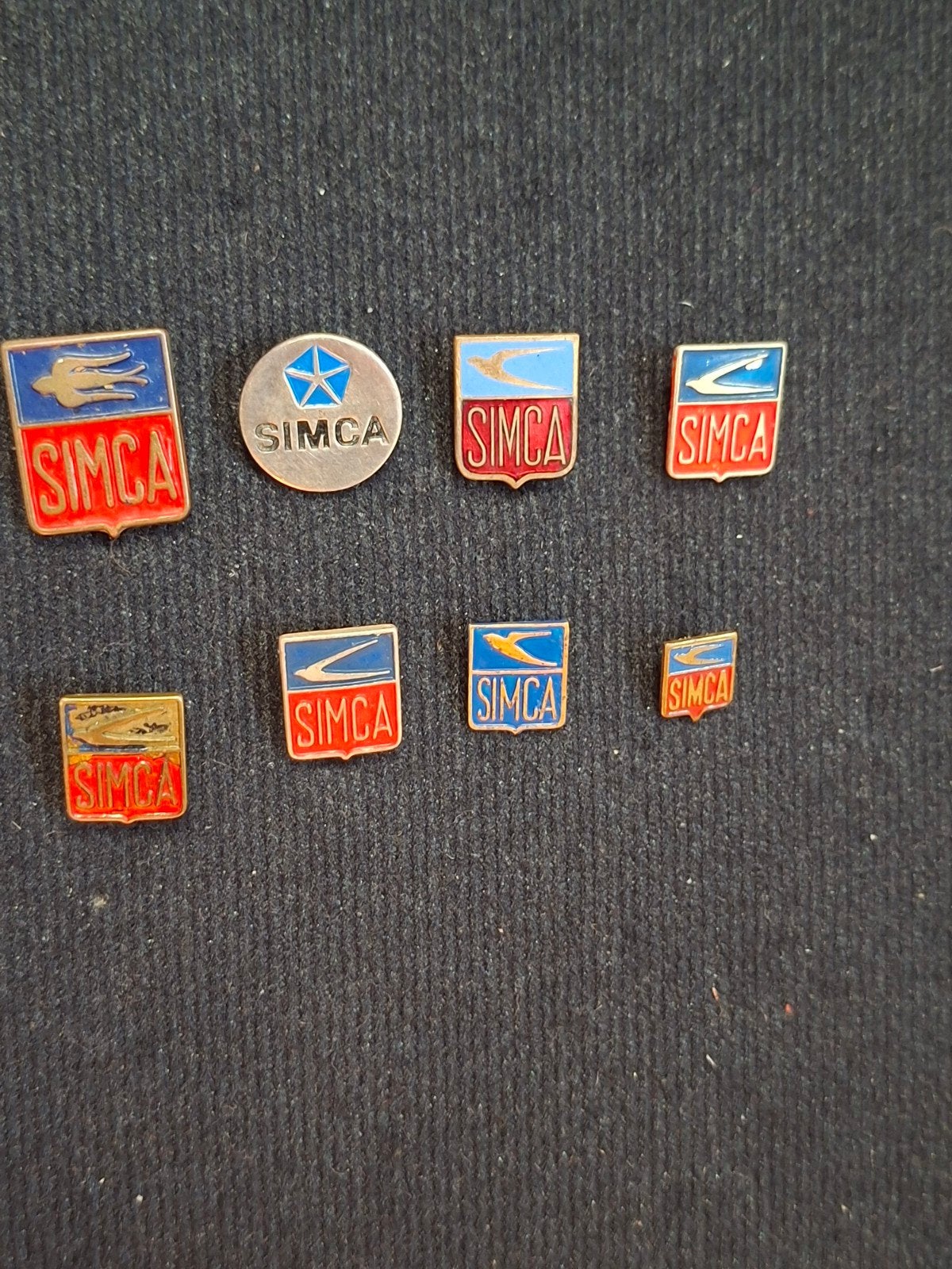 8 oude SIMCA AUTO SPELDJES, Ophalen of Verzenden, Gebruikt, Overige onderwerpen
