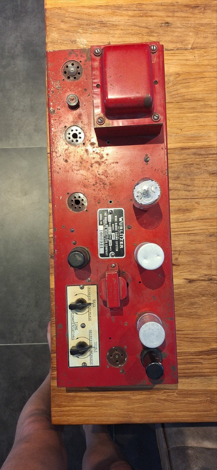 Wurlitzer versterker. Model 503, Verzamelen, Automaten | Jukeboxen, Ophalen, Zo goed als nieuw, Wurlitzer