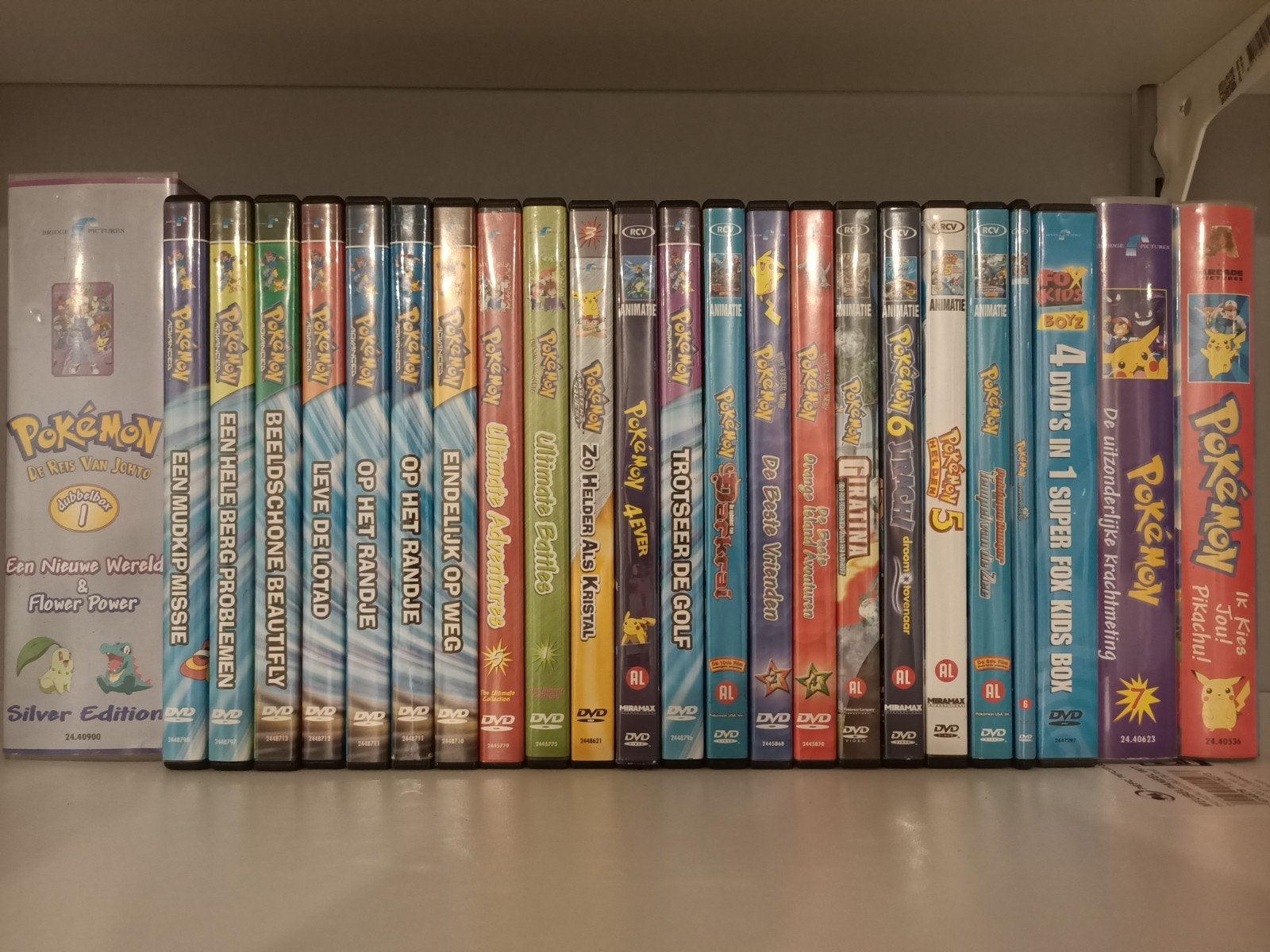 Pokémon DVD's en Videobanden, Gebruikt, Tekenfilm, Inclusief doosje, Alle leeftijden
