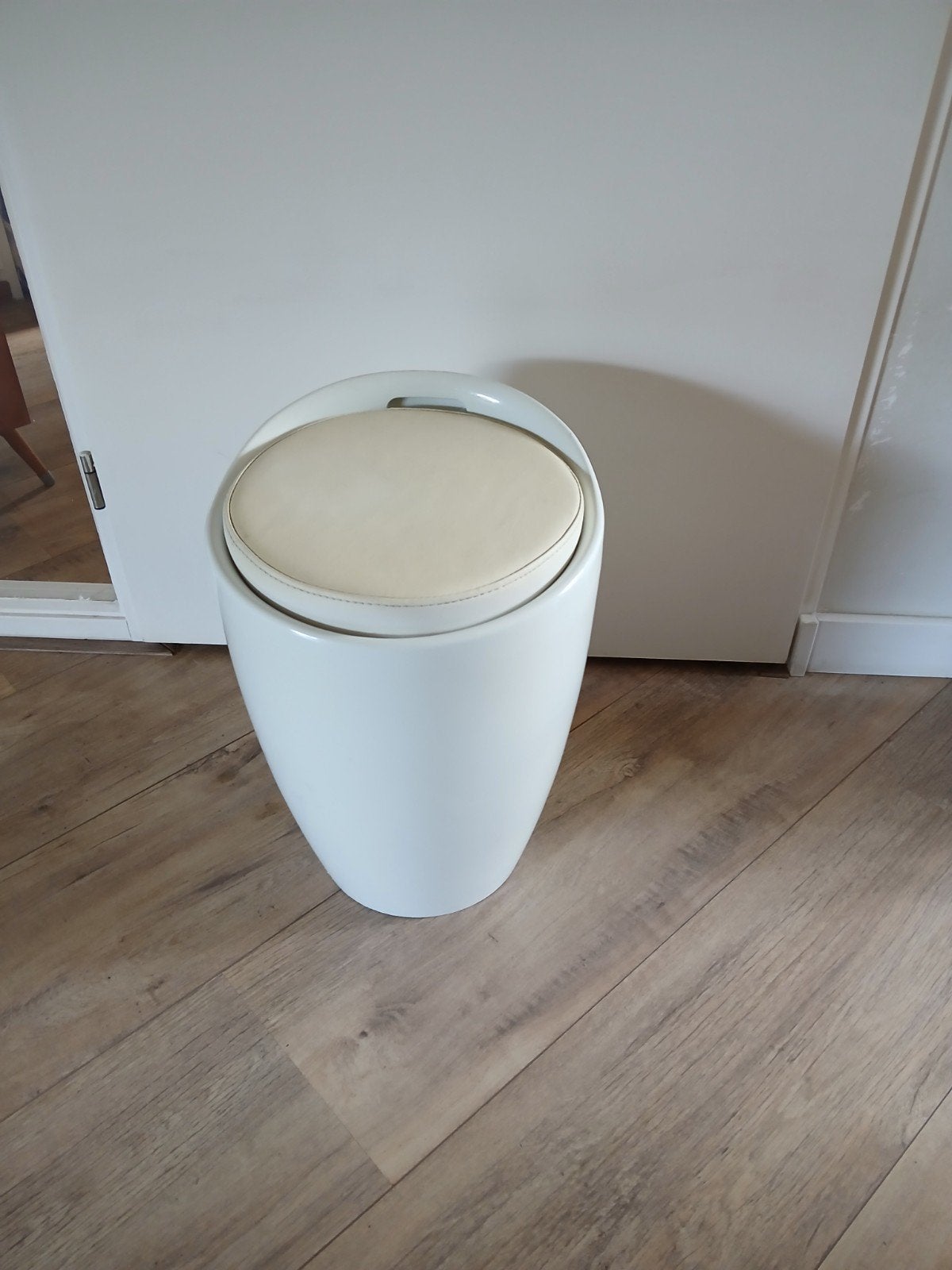 Vintage opberg krukje bad krukje  50 cm hoog, Ophalen of Verzenden