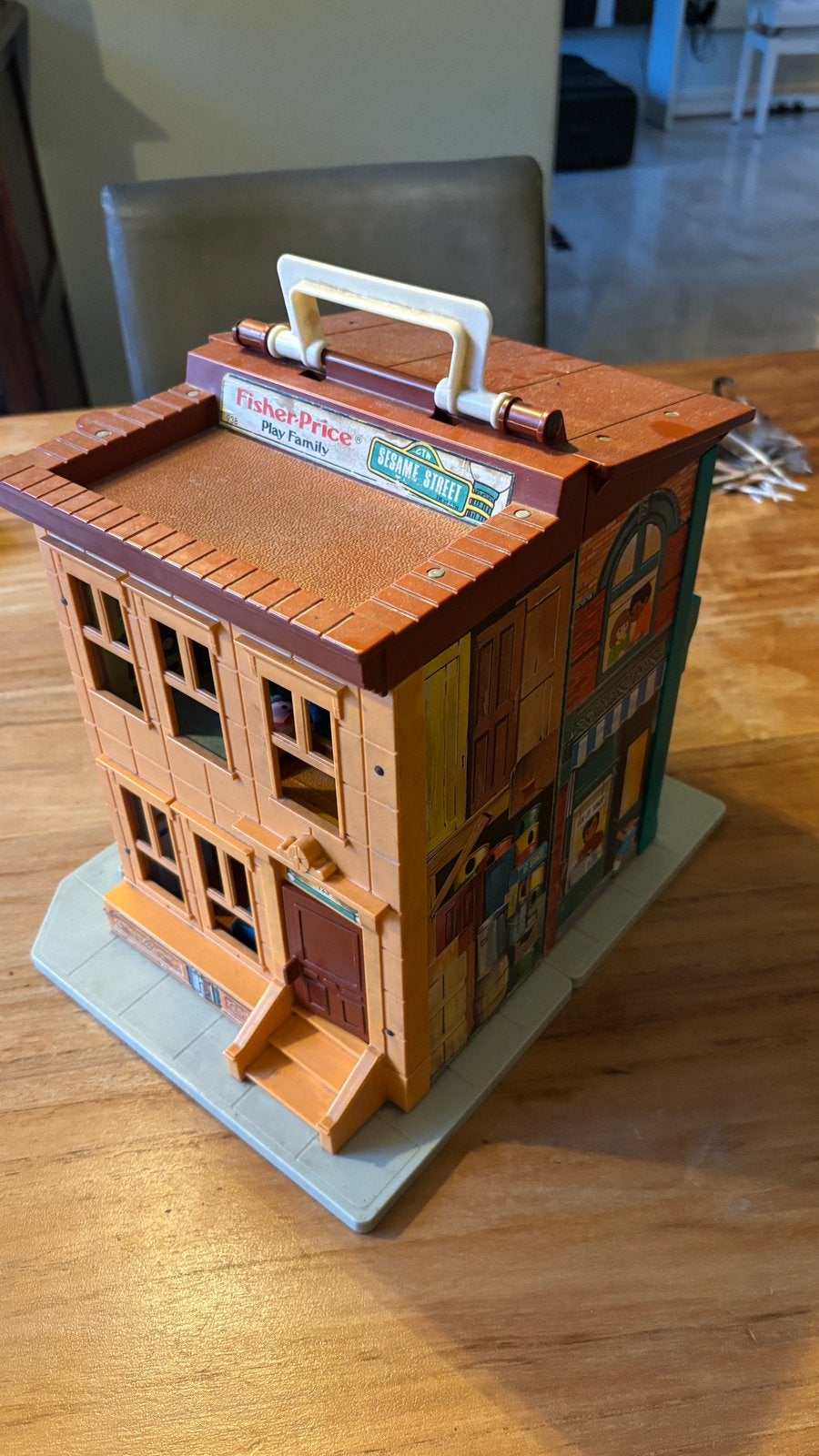 Vintage Fisher Price sesame street speelhuis, Ophalen of Verzenden, Gebruikt, Poppenhuis