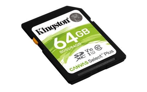 Kingston Canvas Select Plus 64GB SDXC geheugenkaart, Sales@kingston.com, Kingston, SDXC, Kingston Technology