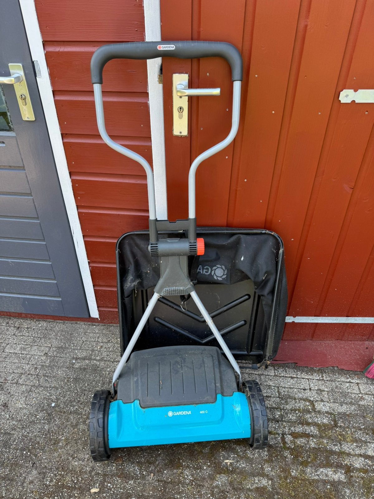 Grasmaaier, Ophalen, Zo goed als nieuw, Handgrasmaaier, Opvangzak