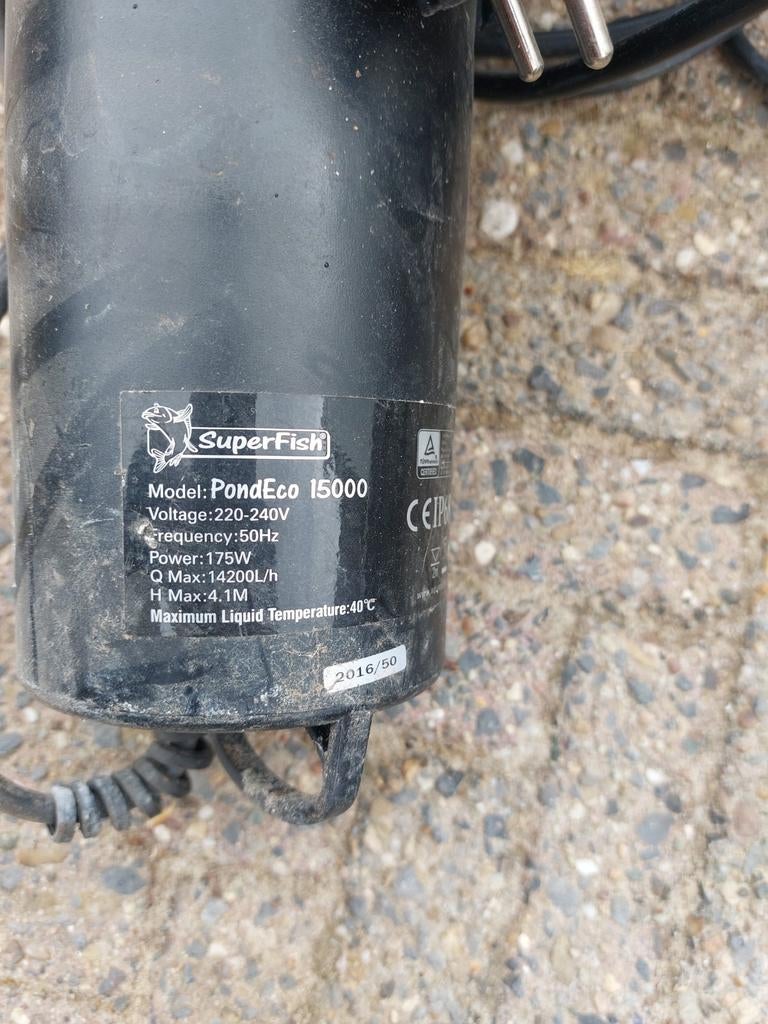 SuperFish PondEco 15000 Vijverpomp - Gebruikt, Ophalen of Verzenden, Gebruikt, Bronpomp
