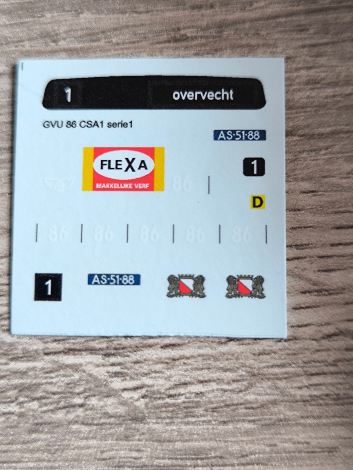 Hb modelbus decals Gebru Gevu en GVU bussen, Verzenden, Nieuw, Bus of Vrachtwagen, Overige merken