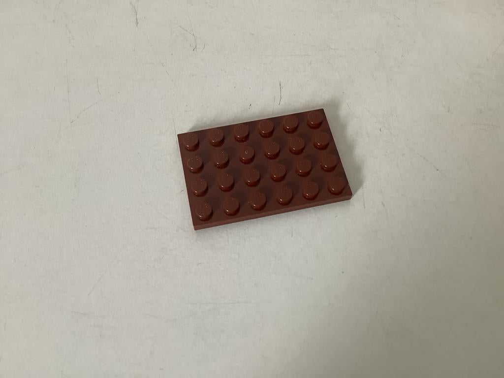 Lego plaat 4x6 bruin, Ophalen of Verzenden, Gebruikt, Losse stenen, Lego