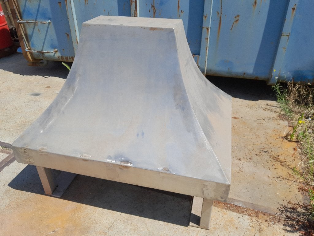 Getoogde RVS Schoorsteenkap, absolute nieuwstaat 110x85cm, Doe-het-zelf en Verbouw, Dakpannen en Dakbedekking, Ophalen, Overige kleuren