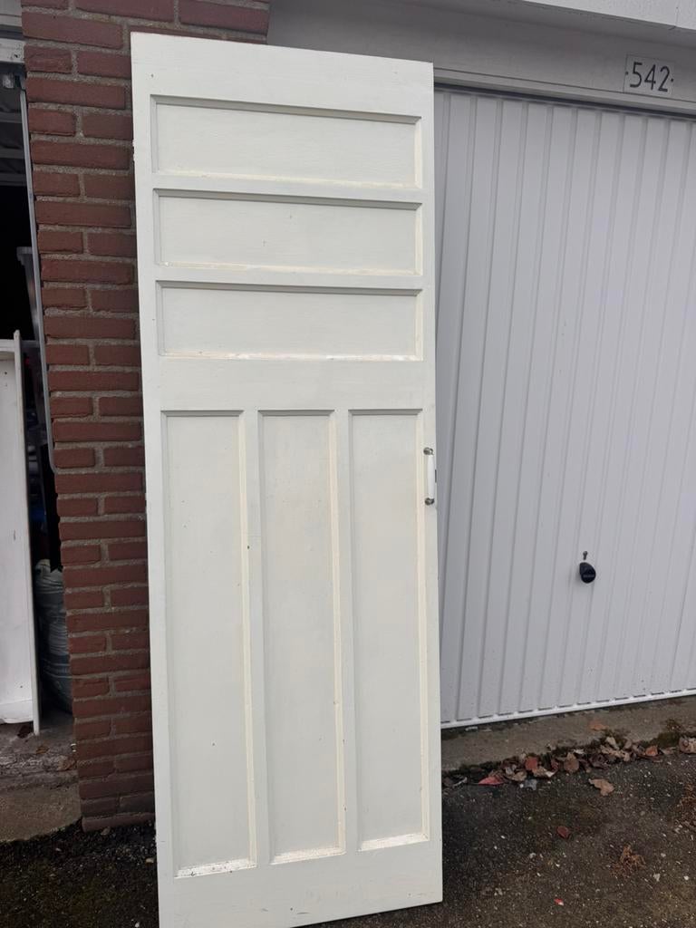 Oude paneeldeur, Ophalen, Zo goed als nieuw, Binnendeur, 200 tot 215 cm
