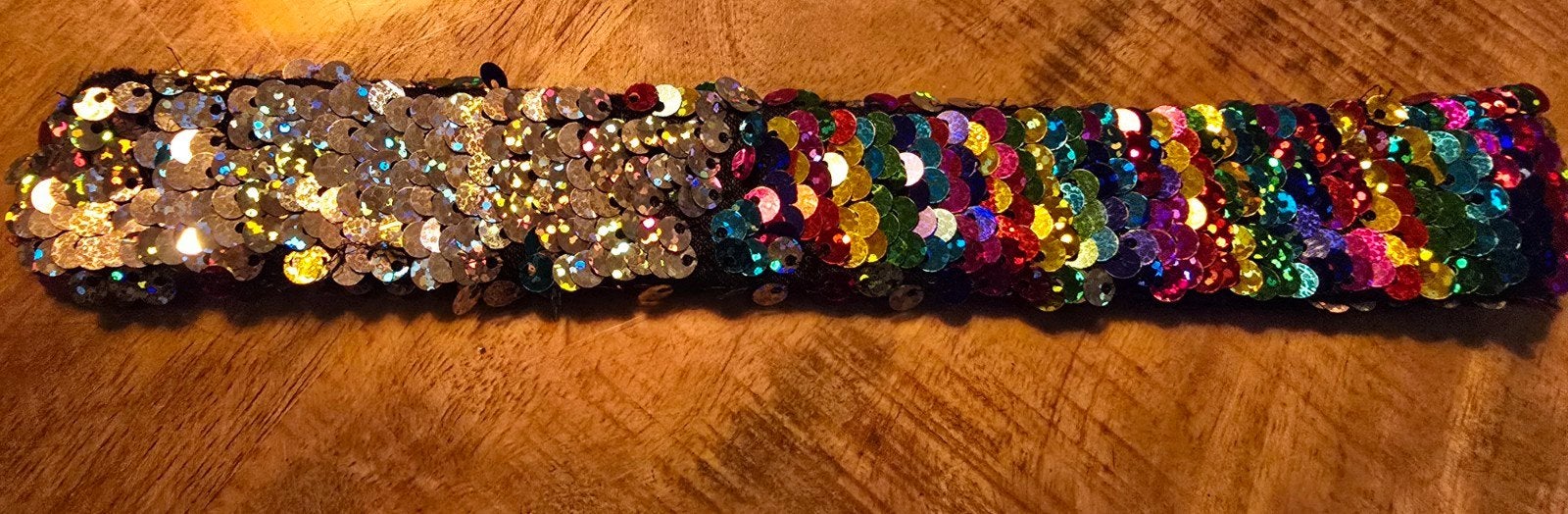 Klikklak swipe pailletten armband - Zo goed als nieuw, Ophalen of Verzenden, Zo goed als nieuw, Overige kleuren, Overige materialen