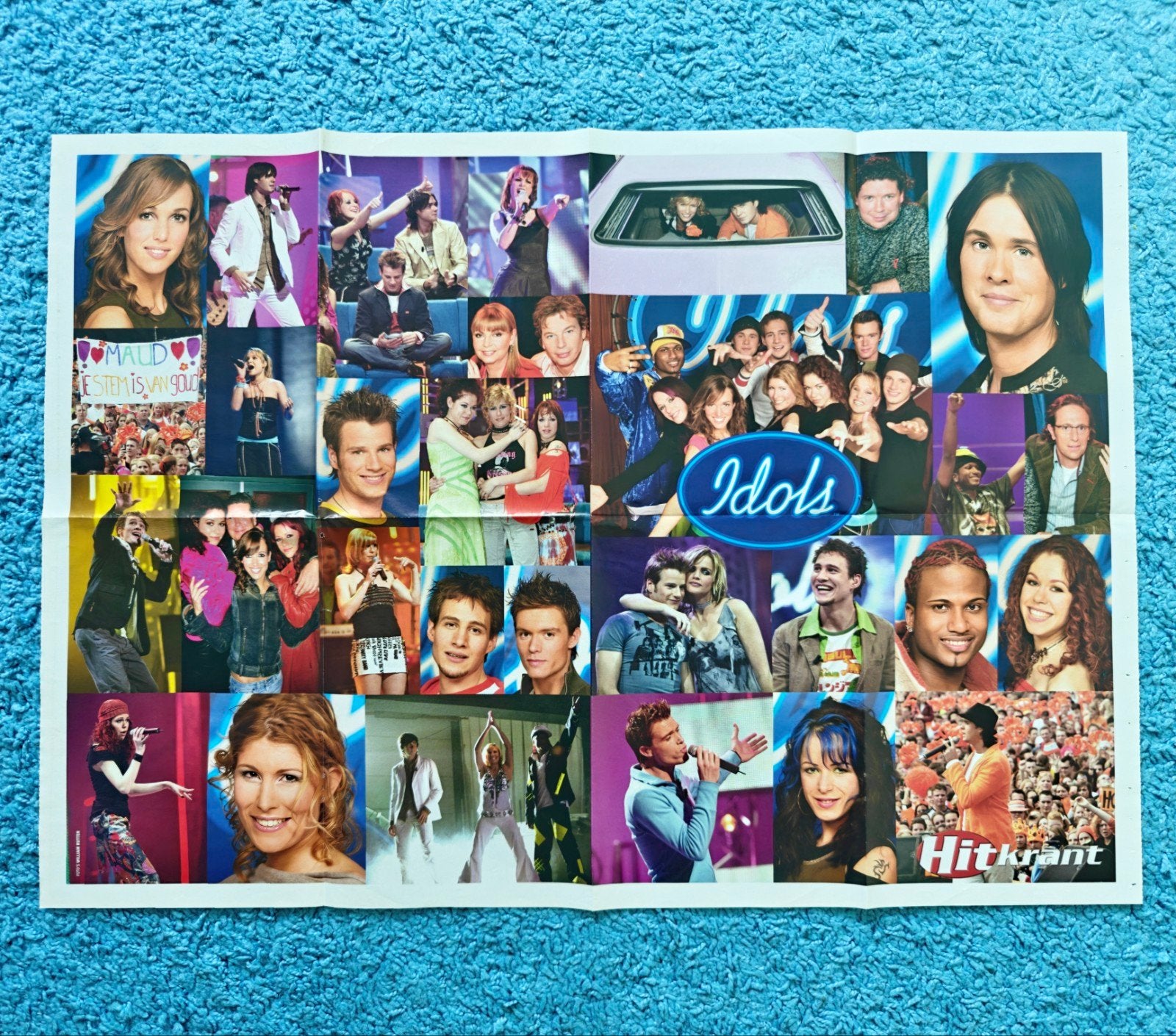 Idols 2003/2004 poster hitkrant vintage, Verzamelen, Rechthoekig Liggend, Nieuw, Ophalen of Verzenden, A1 t/m A3