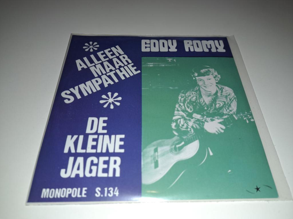 7" Eddy Romy : de Kleine jager ( Cupido ), Verzenden, Zo goed als nieuw, Overige formaten, Levenslied of Smartlap