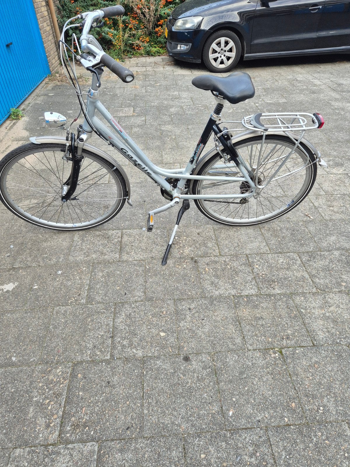 Gazelle fiets met nieuwe remmen en verlichting, Ophalen, Gebruikt, Velgrem, 50 tot 53 cm