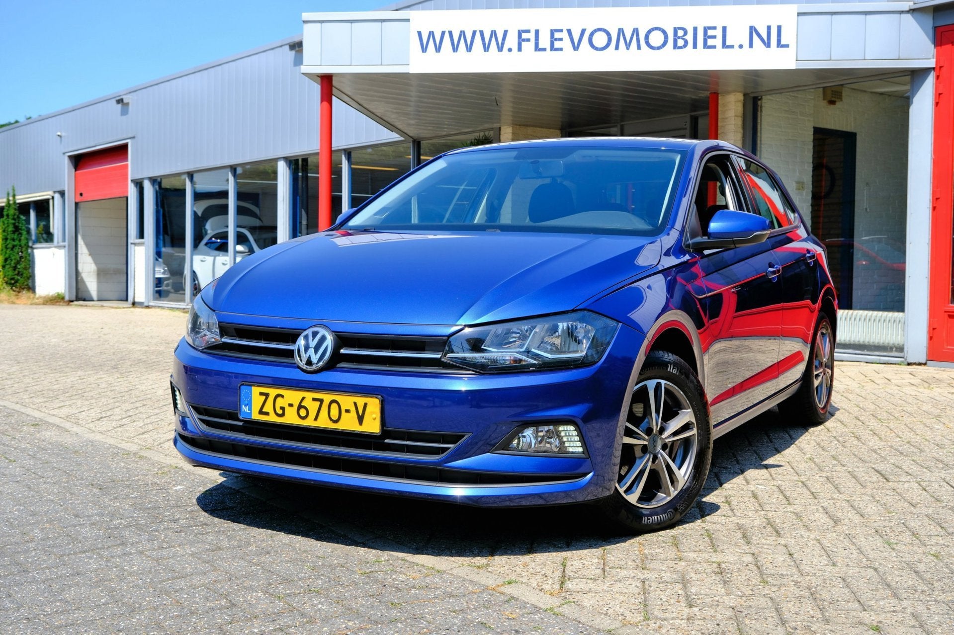 Volkswagen Polo 1.0 MPI Comfortline 5-drs Clima|Apple CarPla, Auto's, 1025 kg, Euro 6, Blauw, Origineel Nederlands