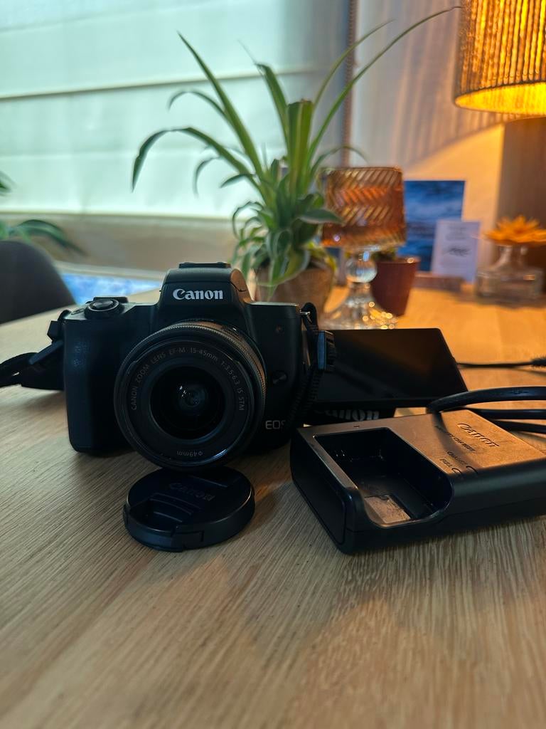 Canon EOS M50 Mark II camera, Audio, Tv en Foto, Fotocamera's Digitaal, Spiegelreflex, Canon, Ophalen of Verzenden, Zo goed als nieuw