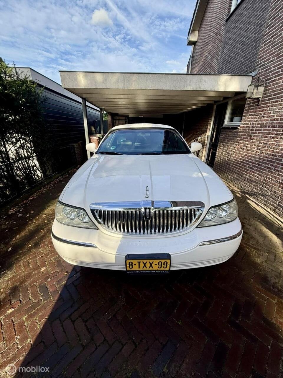 Lincoln Towncar Limousine 4.6 V8, uitstekende staat., Auto's, Automaat, Achterwielaandrijving, Gebruikt, Wit
