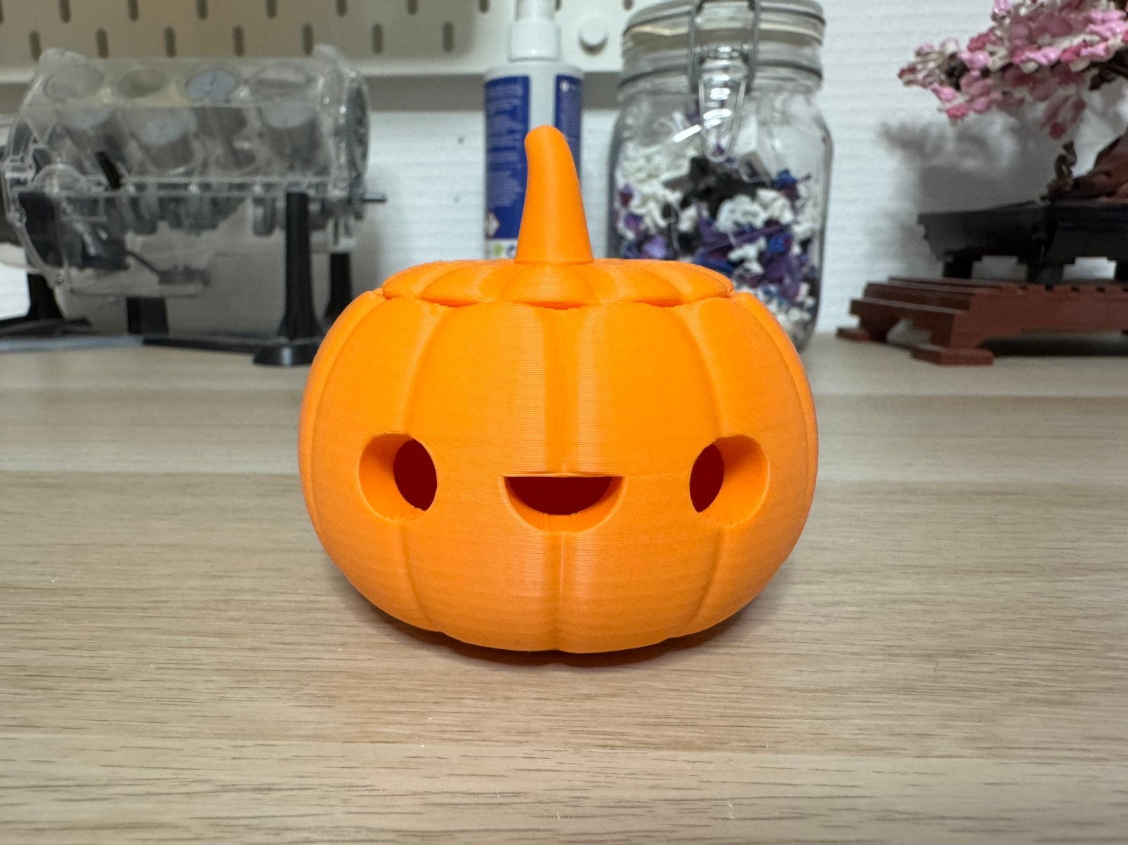 Ge-3dprinten halloween led kaars houder, Ophalen of Verzenden, Zo goed als nieuw, Versiering, Halloween of Griezel