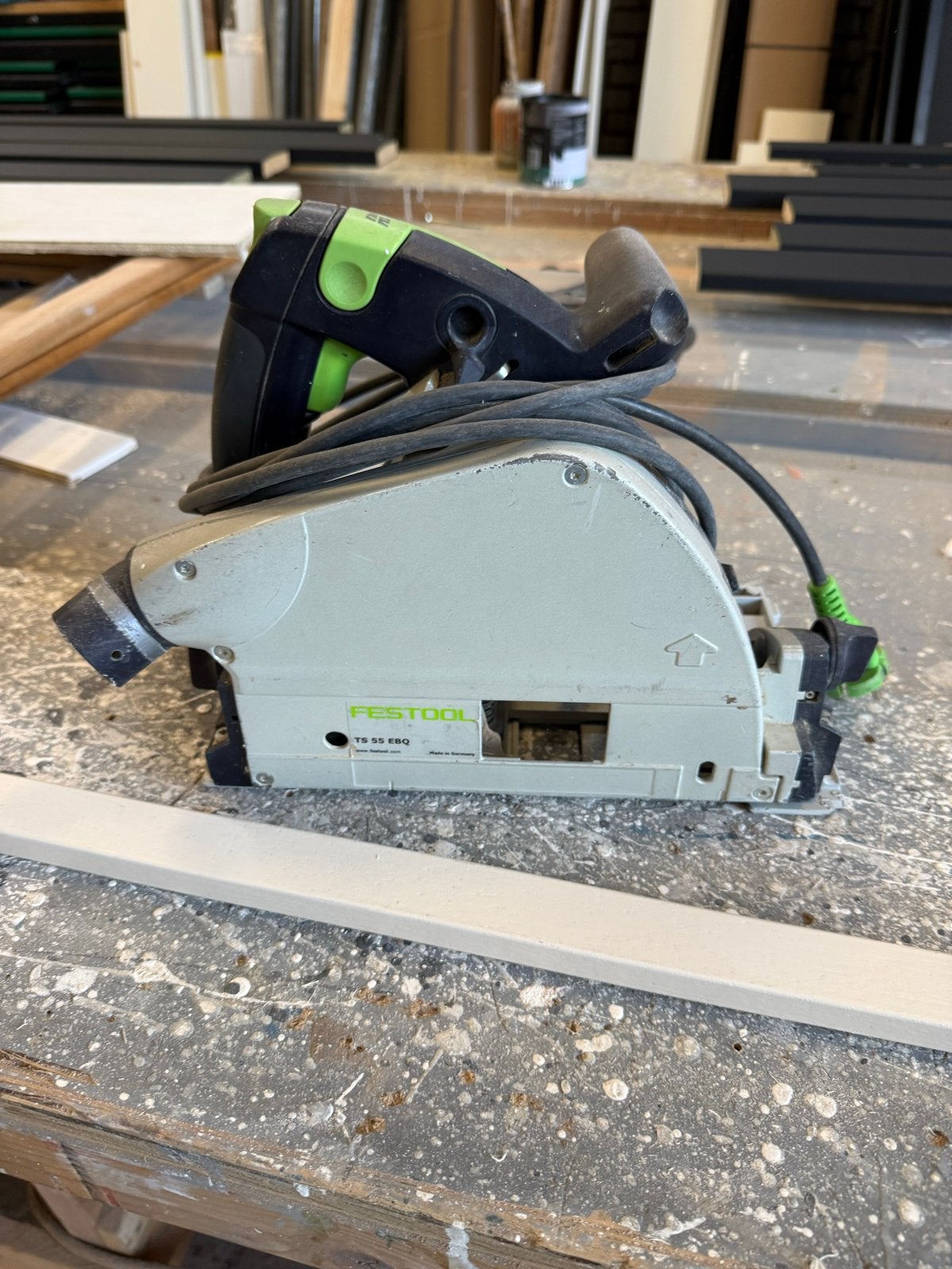 Festool TS 55 EBQ invalzaag - Defect, Doe-het-zelf en Verbouw, Ophalen, Gebruikt, Invalzaag