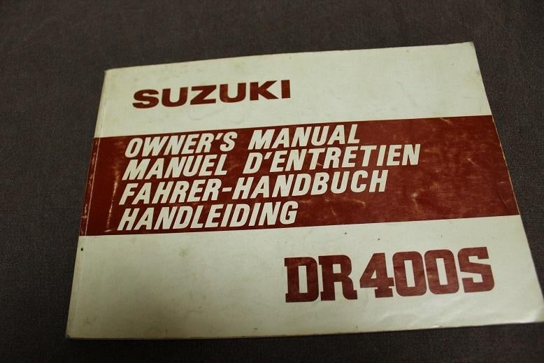 Suzuki DR400 S 1979 / 1980 motorfiets handleiding handbuch, Ophalen of Verzenden, Suzuki