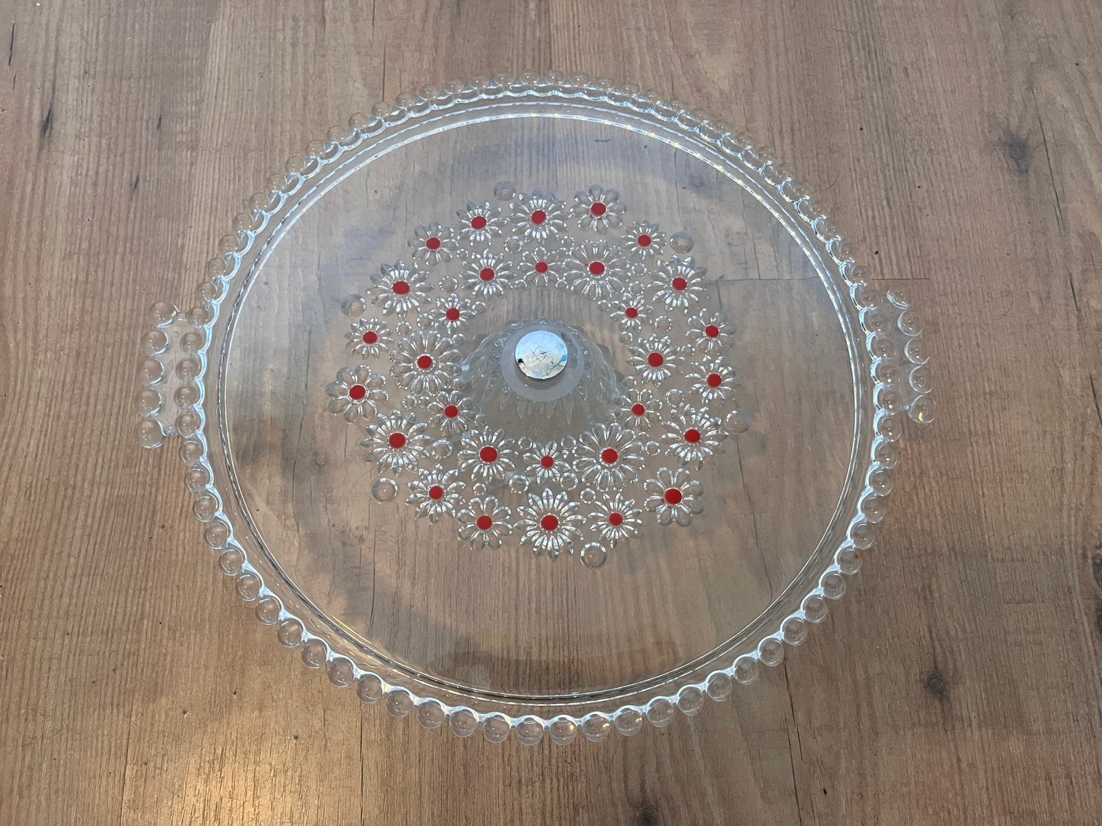 Vintage Walther Glas Fabiola Taartschaal plateau '70, Ophalen of Verzenden
