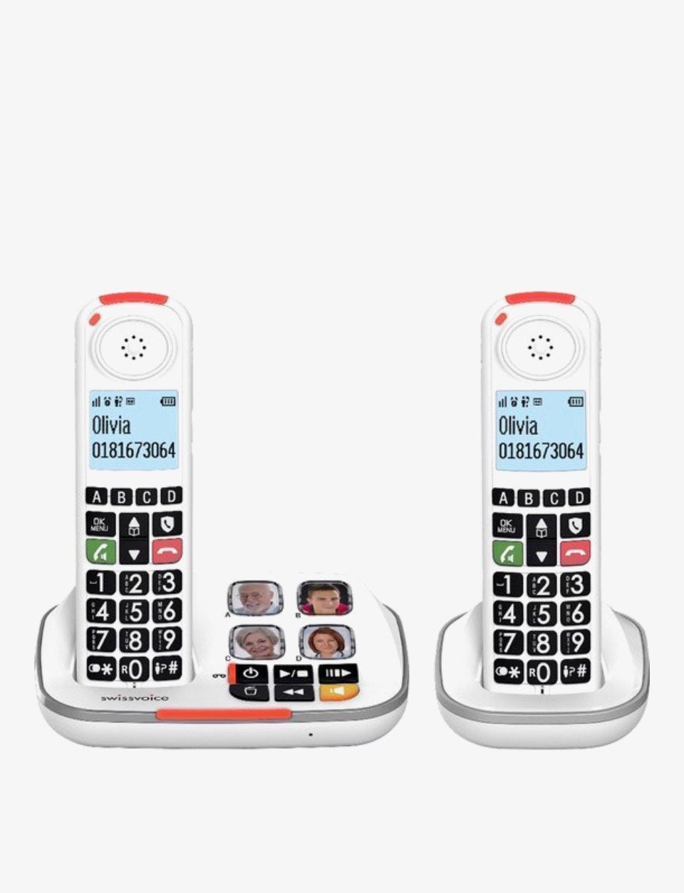 Swissvoice Xtra 2355 Draadloze Telefoon met Antwoordapparaat, Telecommunicatie, Ophalen of Verzenden, Gebruikt, 2 handsets