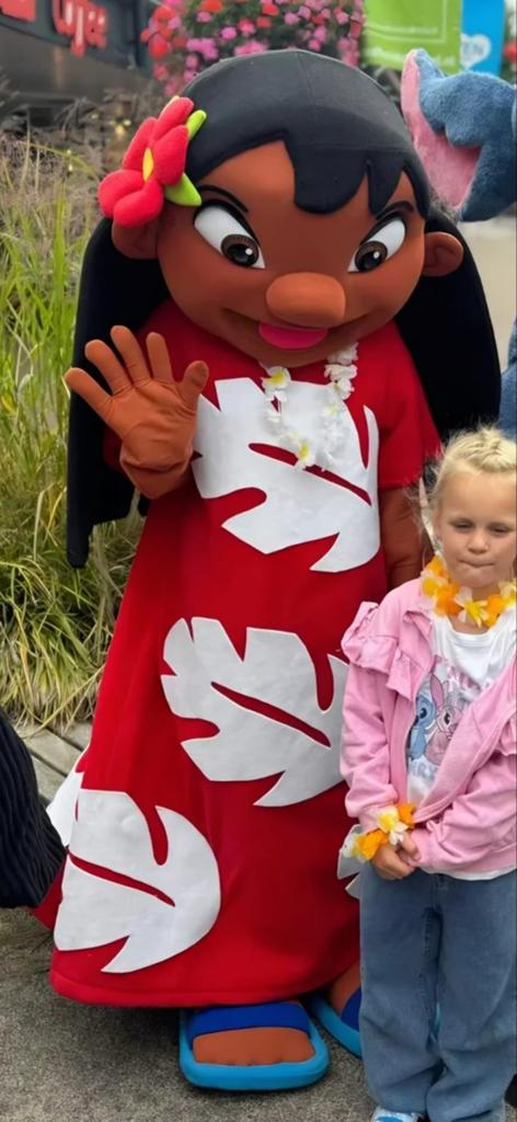 Mascotte pak Lilo € 250, Ophalen of Verzenden, Zo goed als nieuw