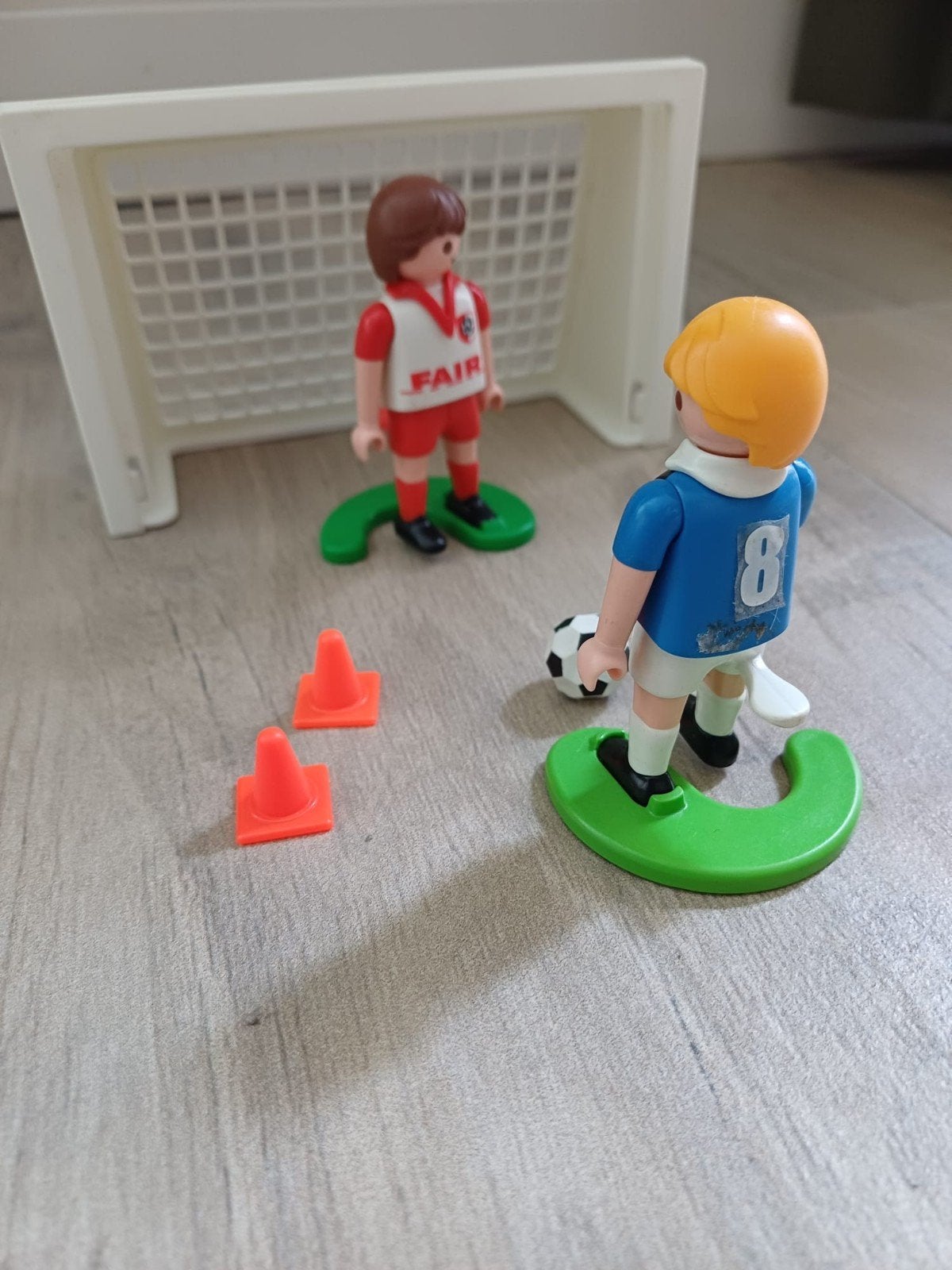 Playmobil Voetbalset met 2 spelers en doeltje, Ophalen of Verzenden