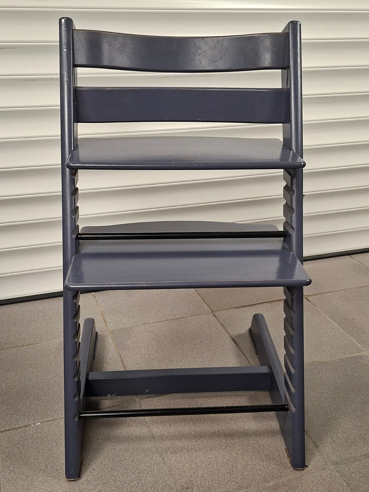 Stokke Tripp Trapp kinderstoel blauw, Kinderen en Baby's, Ophalen, Gebruikt, Meegroeistoel