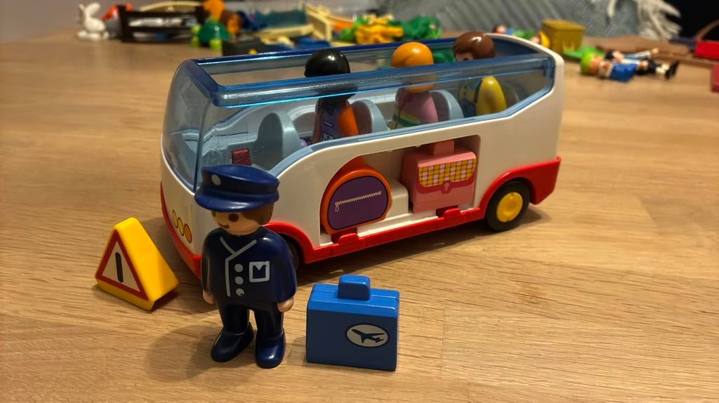 Playmobil 123 shuttlebus, Ophalen of Verzenden, Zo goed als nieuw