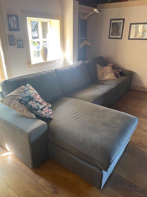 ruime bank met liggedeelte gratis, Ophalen, Gebruikt, Stof, Lounge