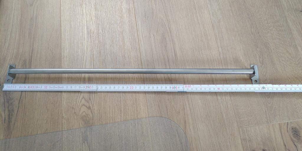 Metalen ophangrek zonder haakjes - 60 cm, Overige typen, IKEA, Zilver, Ophalen of Verzenden