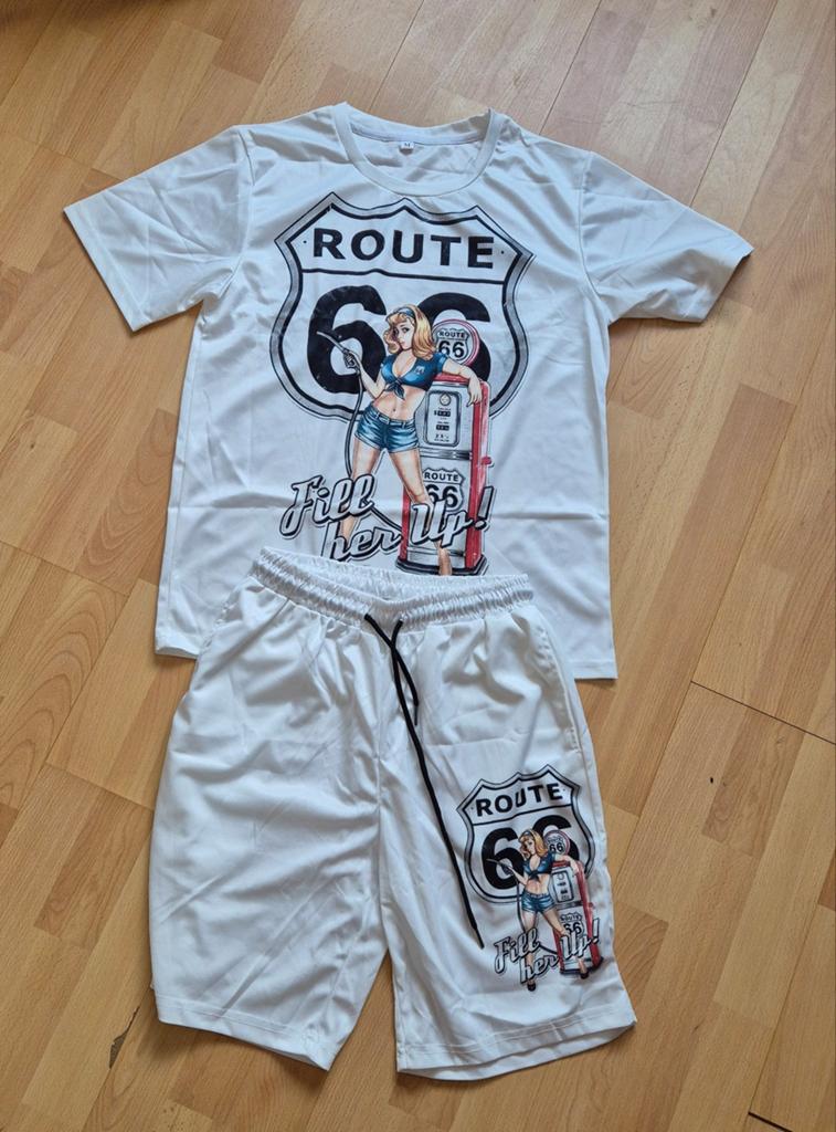 Nieuwe Route 66 pin-up set in maat S. De set is off white., Wit, Nieuw, Ophalen of Verzenden, Algemeen