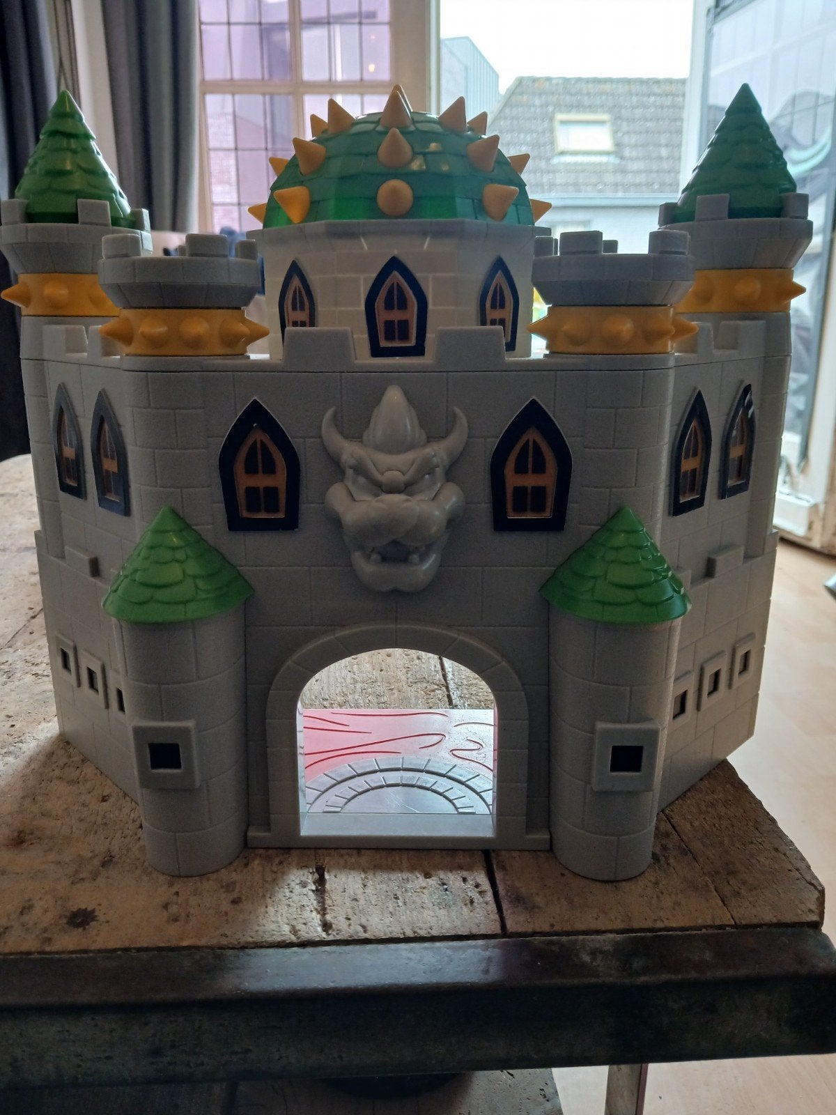 Super Mario Bowser Kasteel met geluid, Ophalen of Verzenden, Gebruikt, Jongen of Meisje