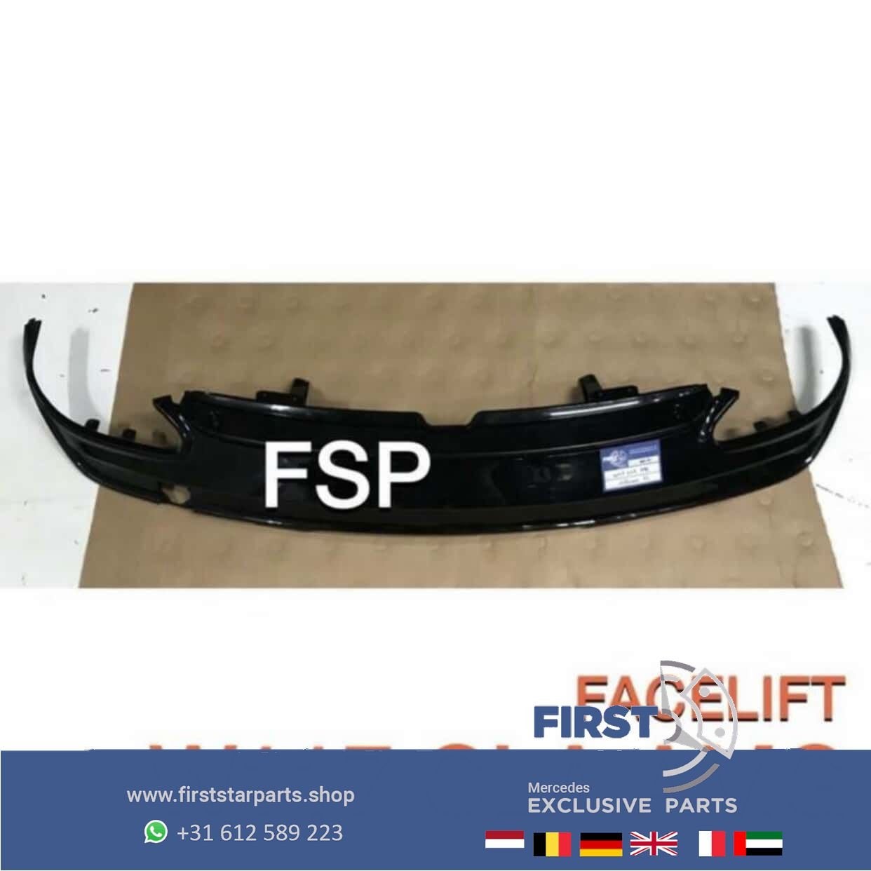 W117 CLA AMG FACELIFT diffuser spoiler achterbumper ORIGINEE, Auto-onderdelen, Overige Auto-onderdelen, Mercedes-Benz, Gebruikt