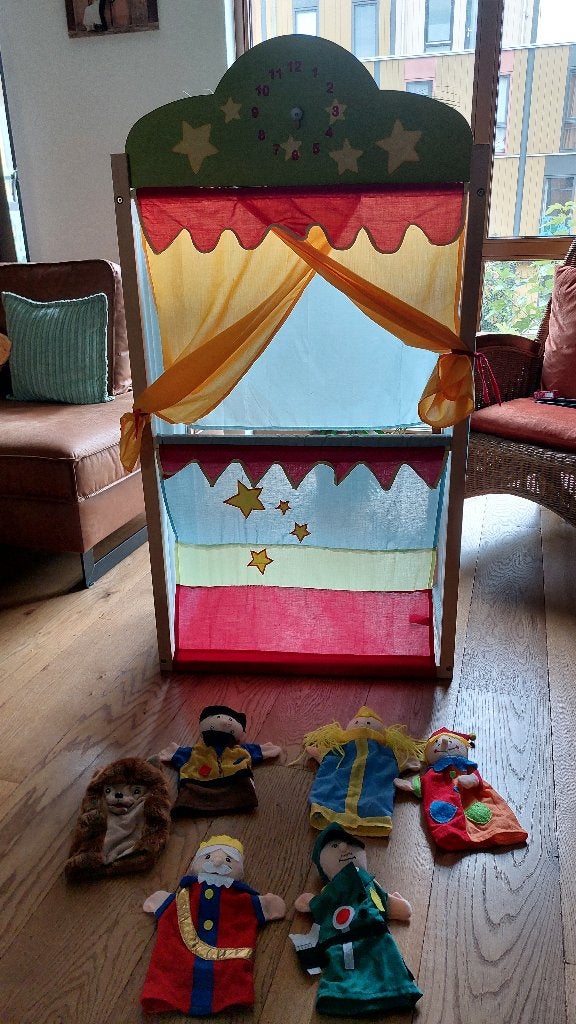Poppenkast inclusief poppen, Ophalen, Gebruikt, Overige typen