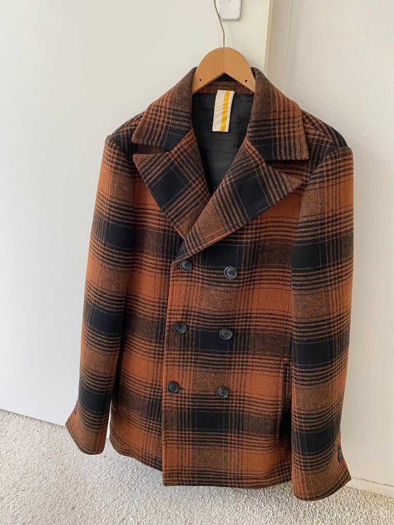 peacoat jas, Kleding | Heren, Jassen | Winter, Overige kleuren, Gazzarini, Ophalen of Verzenden, Zo goed als nieuw