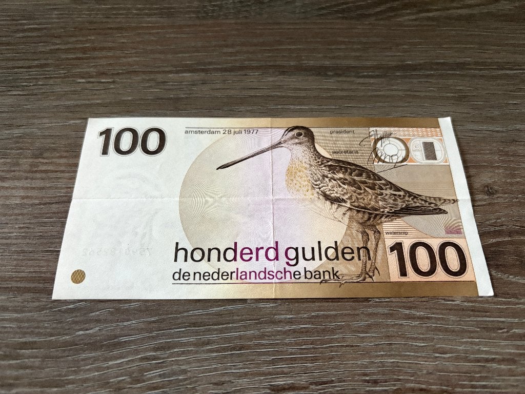 Heel mooi biljet 100 gulden Snip, 1977, Ophalen of Verzenden, 100 gulden