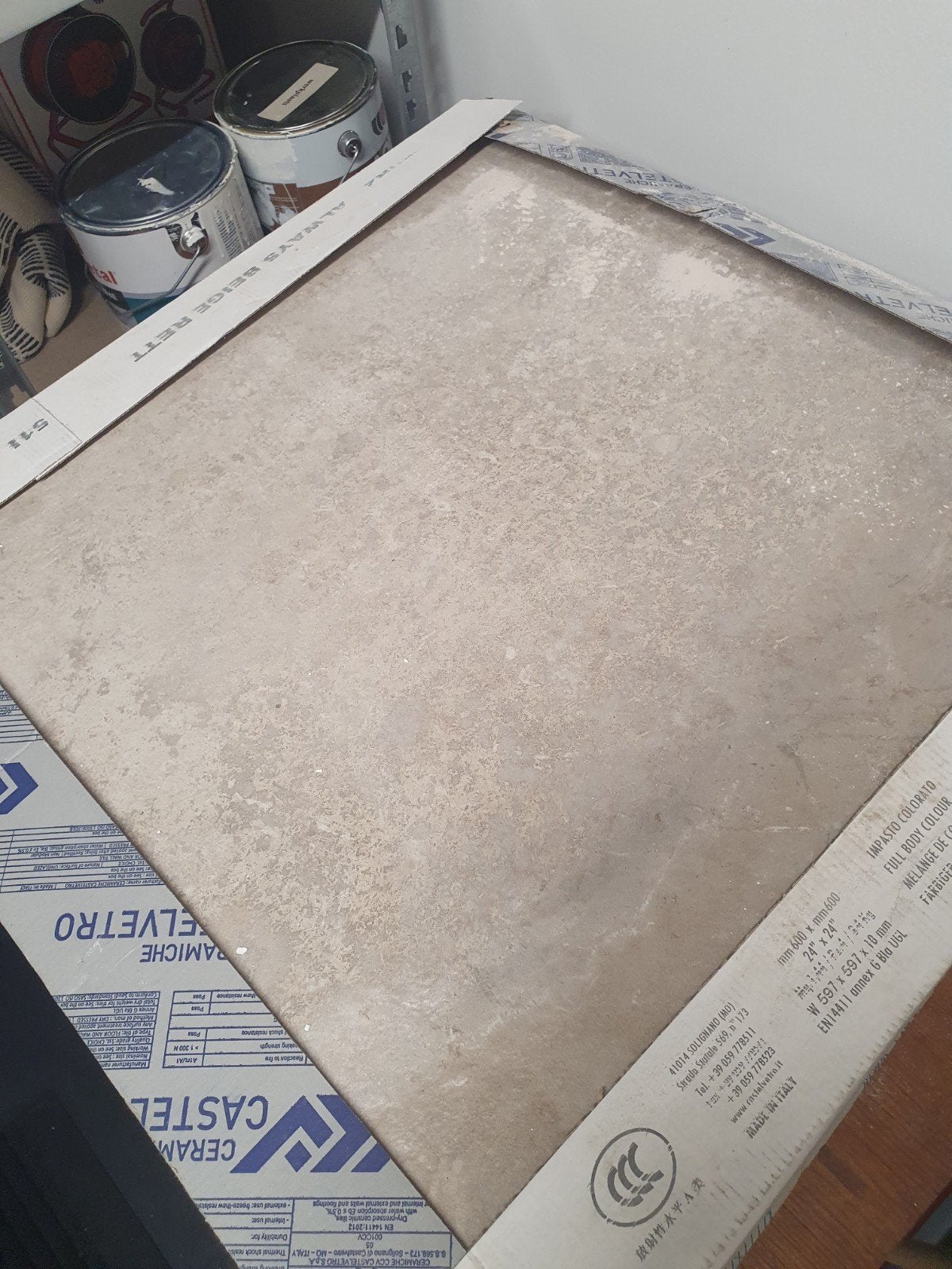 10 tegels 60x60 cm 10 mm dik, Doe-het-zelf en Verbouw, Tegels, Ophalen, 60 cm of meer, Nieuw, Minder dan 5 m²
