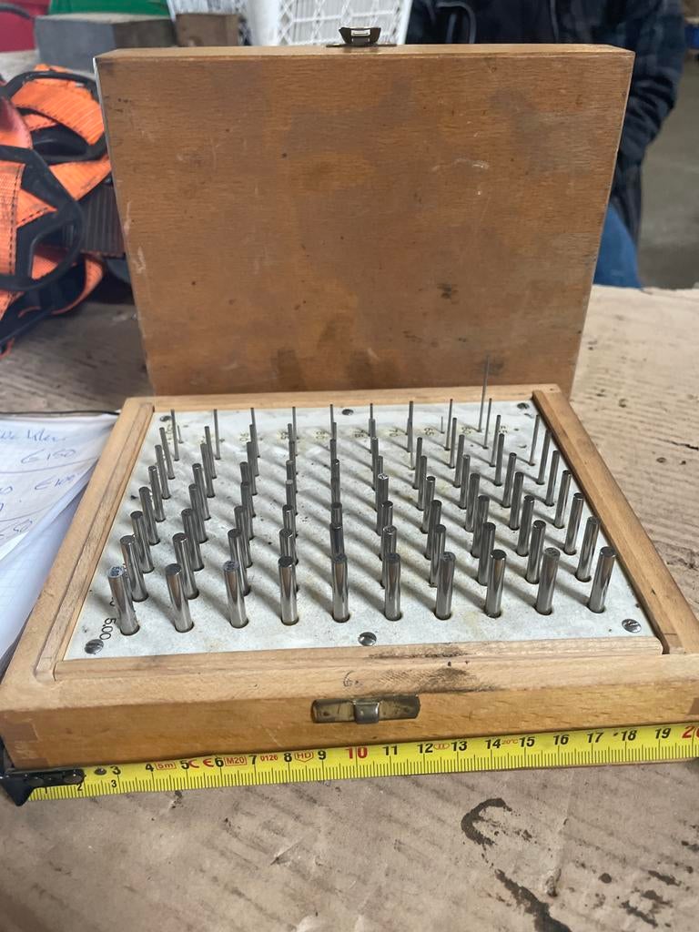 Meßdorne meetpennen set 0.50-5.00mm, precisie meetgereedscha, Ophalen, Gebruikt