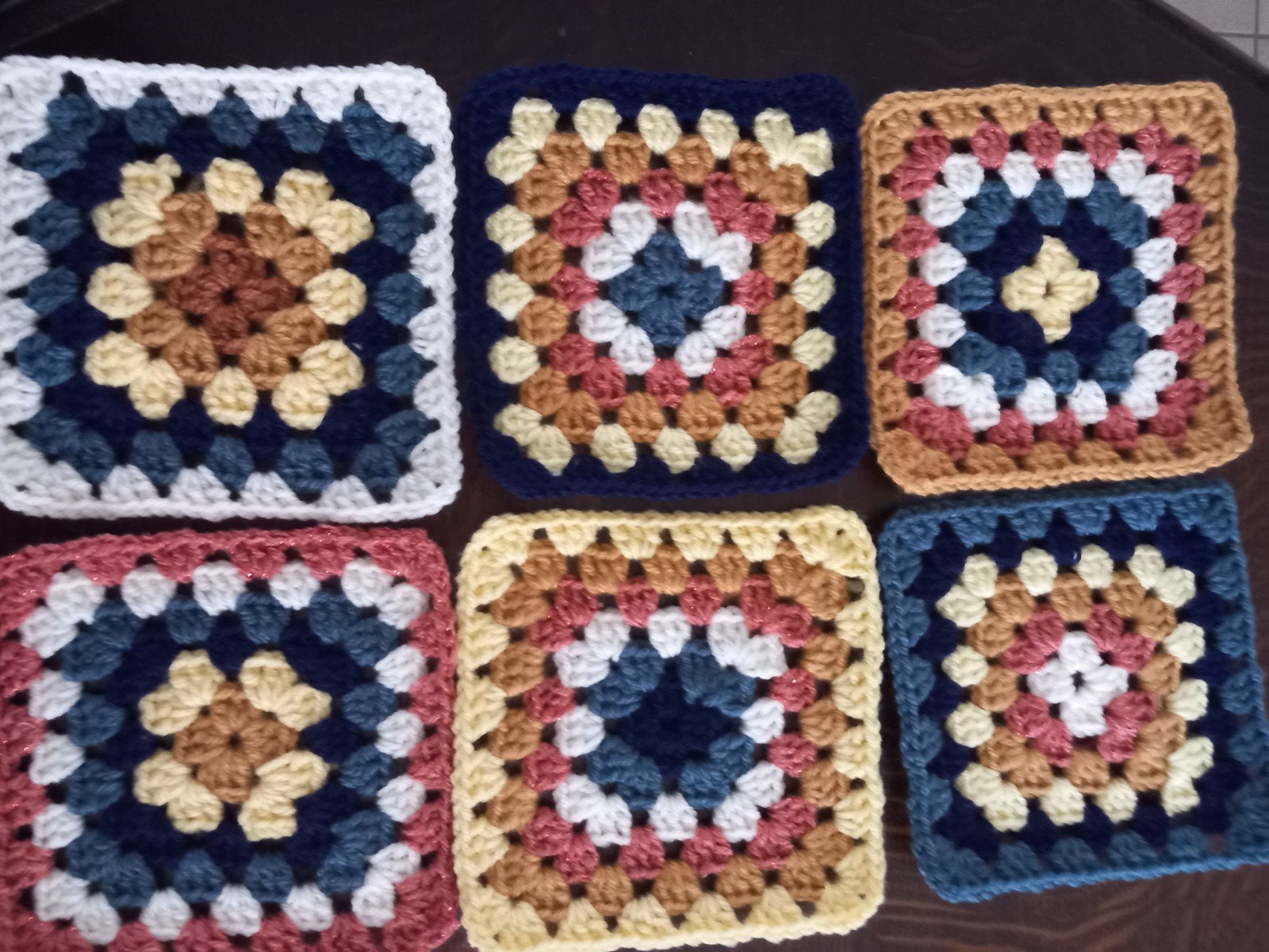 Granny square lapjes 14x14 cm, Ophalen of Verzenden, Nieuw, Haken, Wol of Garen