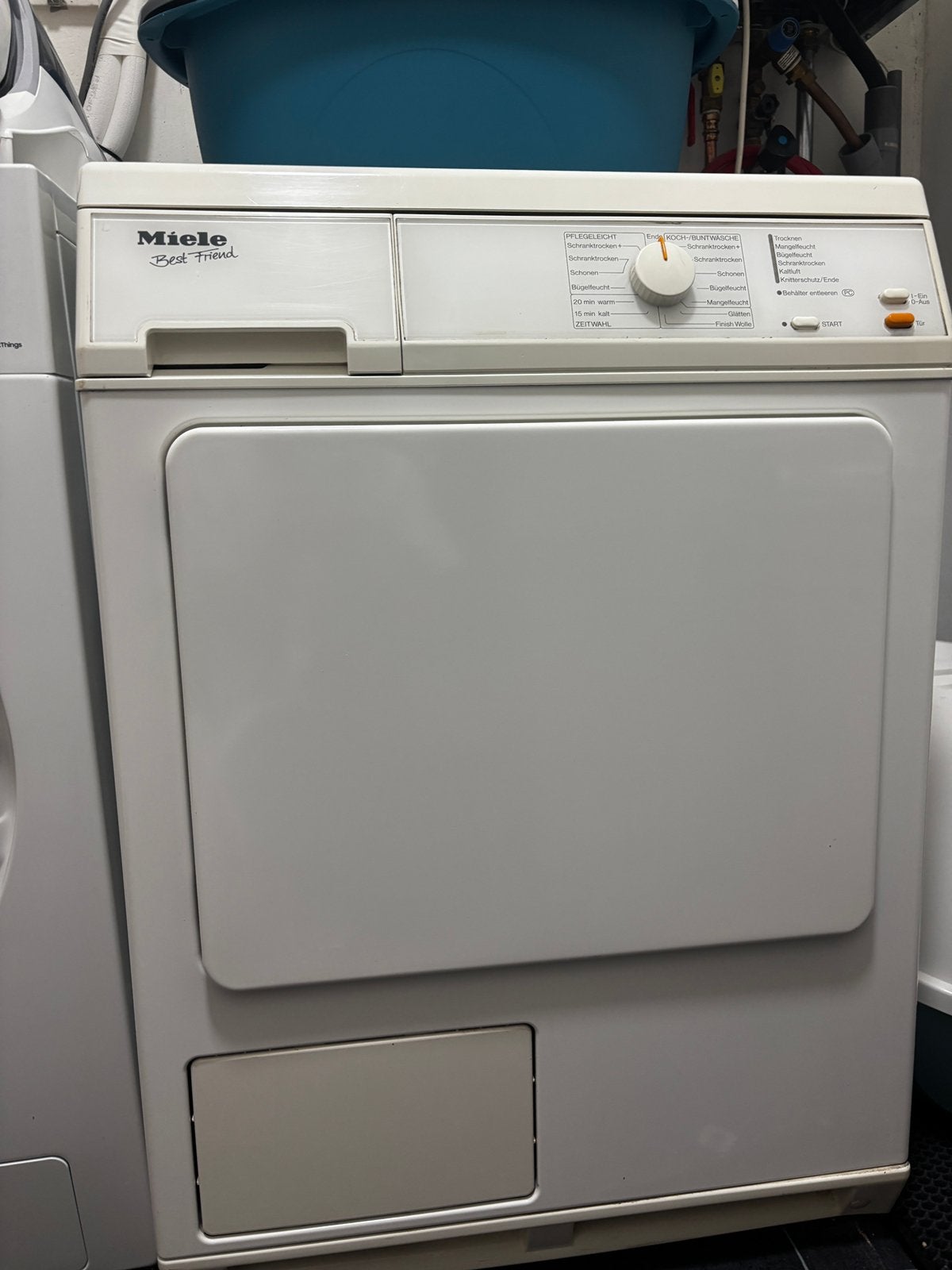 Miele Best Friend C Droger - enkel voor onderdelen te koop!, Ophalen, Gebruikt, Condens, 85 tot 90 cm
