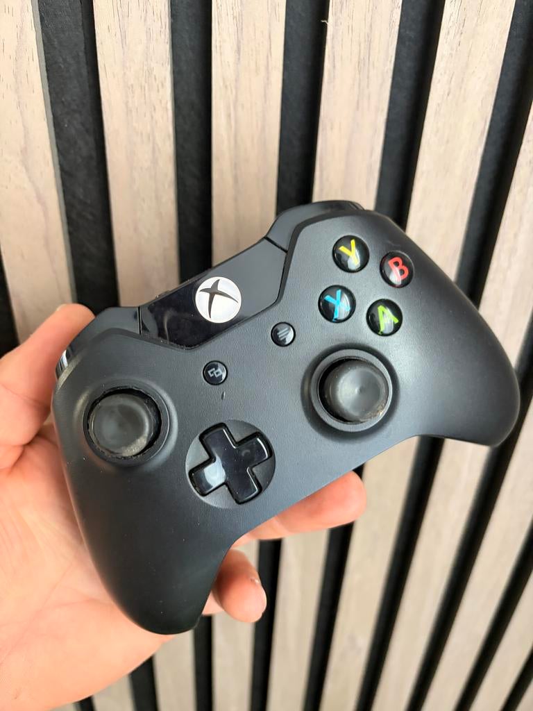 Xbox One Wireless Controller - Zwart - Origineel Microsoft, Spelcomputers en Games, Ophalen of Verzenden, Zo goed als nieuw, Xbox One