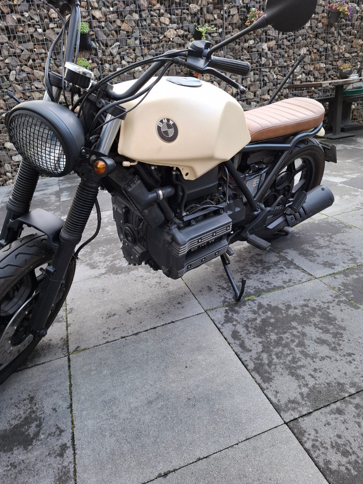 Mooie Custom BMW K75 Naked Bike Scrambler 1988 KM 64000, Particulier
