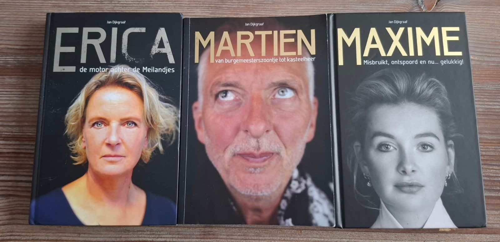 Boeken Jan Dijkgraaf: Erica, Martien, Maxime (biografieën), Ophalen of Verzenden, Zo goed als nieuw, Jan Dijkgraaf, Overige
