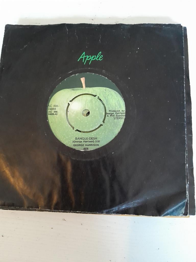 George harrison 7inch bangle desh, Ophalen of Verzenden, Zo goed als nieuw, Pop