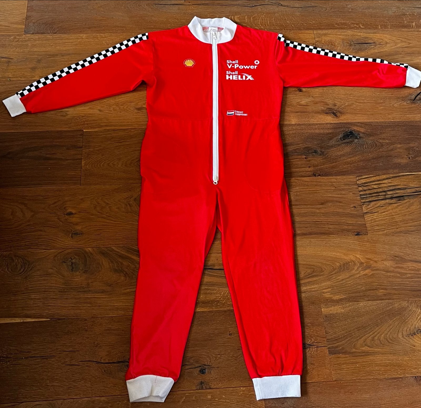 Shell racepak / overall voor kinderen - Circuit Zandvoort, Kinderen en Baby's, Carnavalskleding en Verkleedspullen, Ophalen of Verzenden