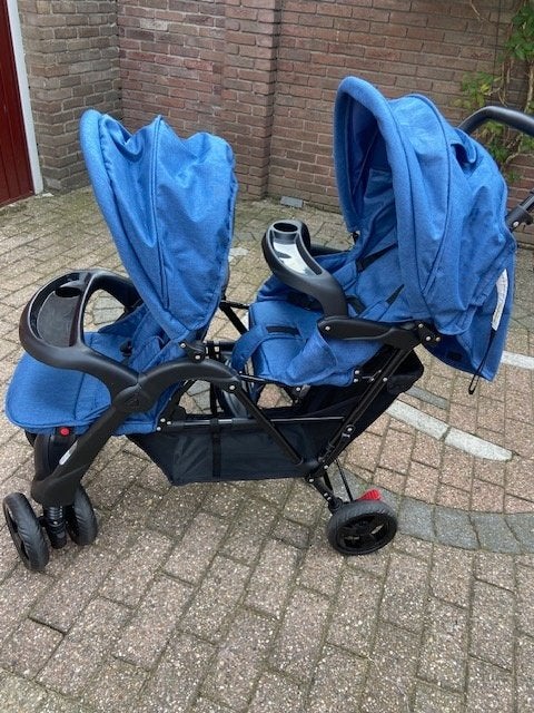 Tweeling wandelwagen, Duowagen, Zo goed als nieuw, Ophalen, Kinderwagen