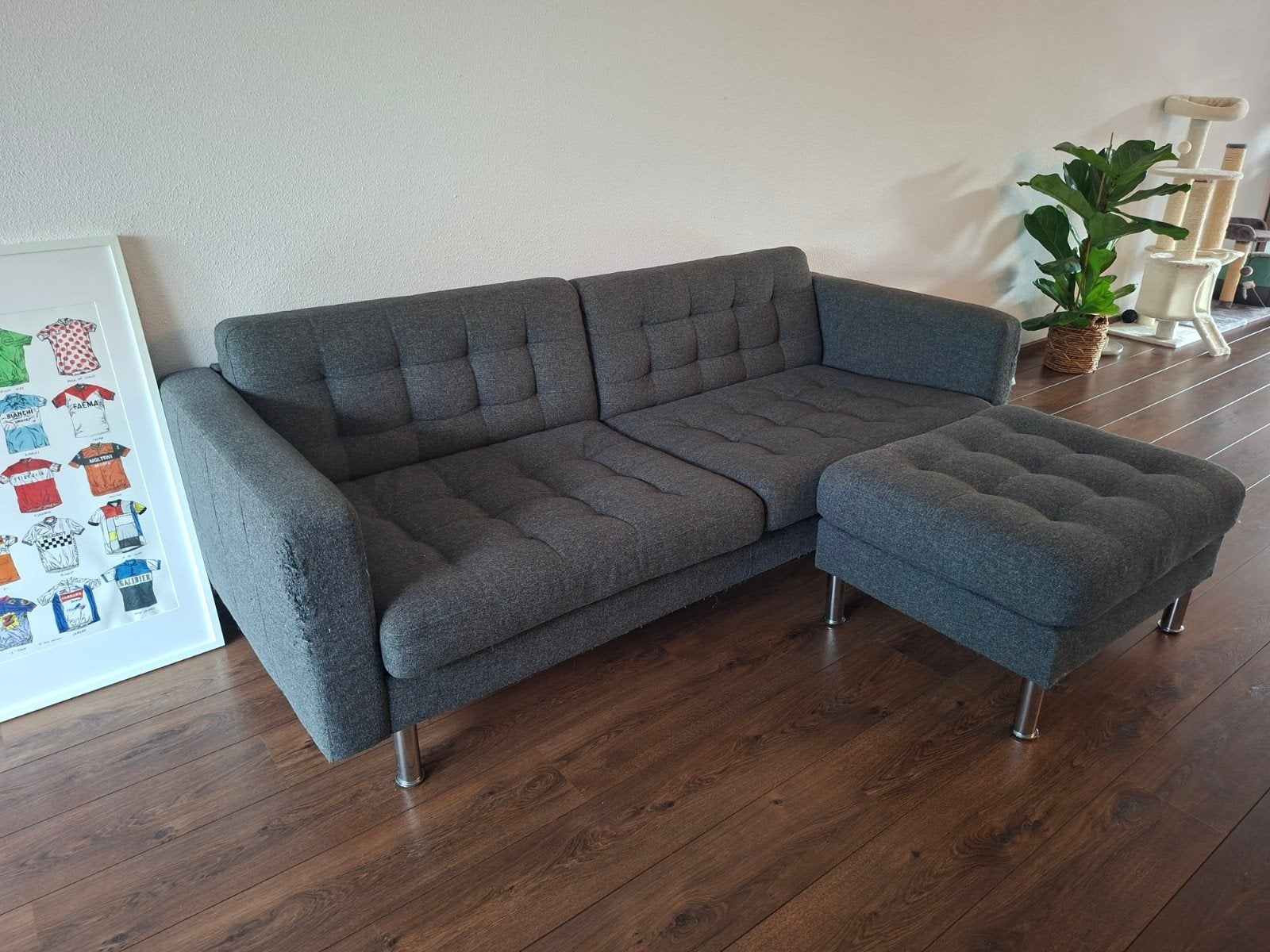 IKEA Landskrona inclusief hocker, Ophalen, Gebruikt, Stof